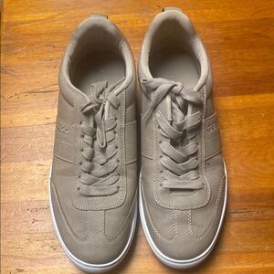 Guess Men's Beige Lace-Up Sneakers